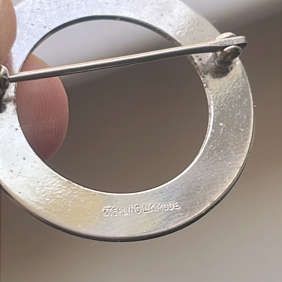 Vintage Sterling Lamode Brooch - Picture 4 of 5